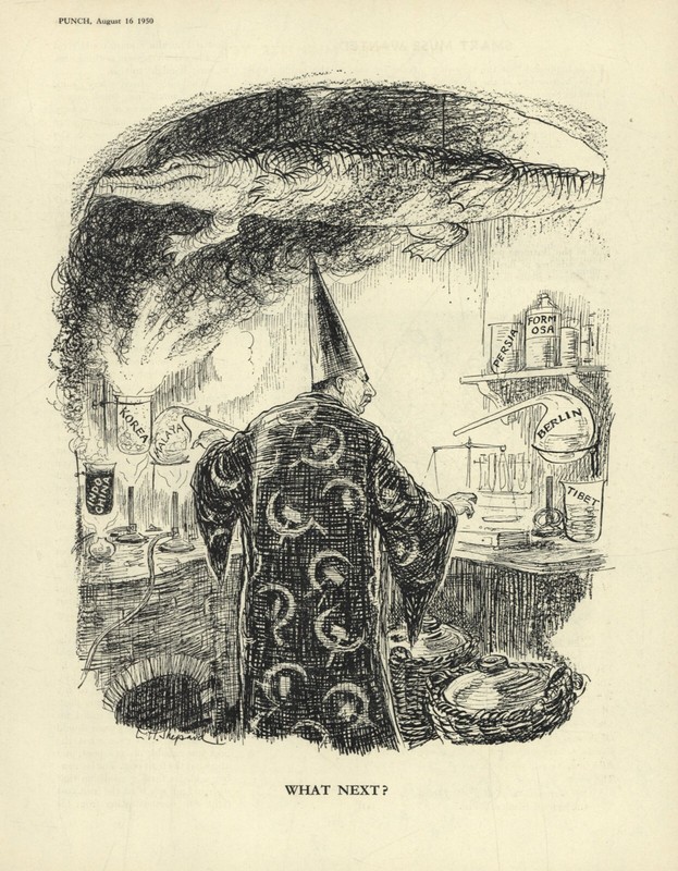 1950 BRITISH CARTOON: Anti-Communism STALIN SATIRE Crocodile COLD WAR CONFLICTS