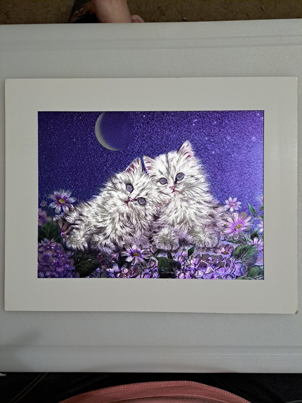 Vtg 70s-80s Dufex 8″×10″ Print of «Moonlight Rendevous» by Kayomi Harai *B41