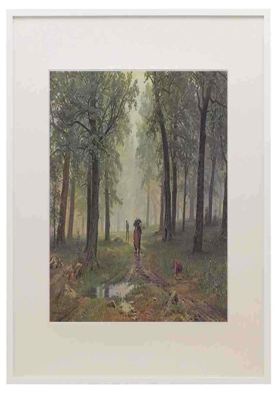 Shishkin Ivan Rain In The Oak Grove 1891 A3 A4 Framed Print Picture