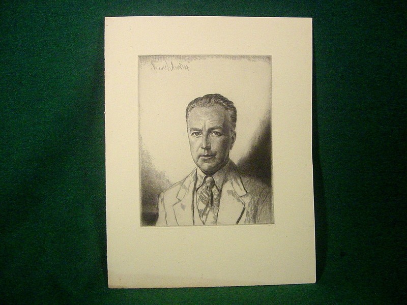 Oliver St. John Gogarty Original Etching by Gerald Brockhurst Signed in Plate gallery