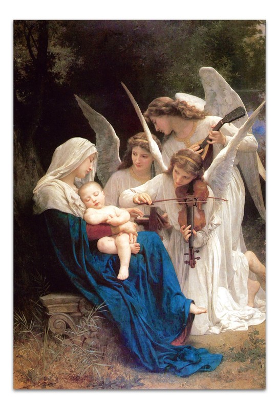 Song of the Angels - Bouguereau 1881 Madonna and Child Religious Art Print