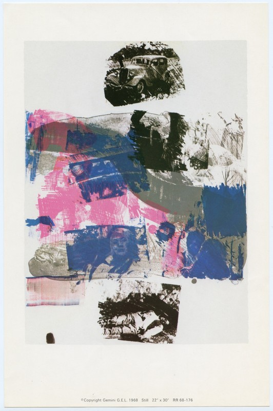 Robert Rauschenberg vintage 1968 "Still" Gemini G.E.L. gallery