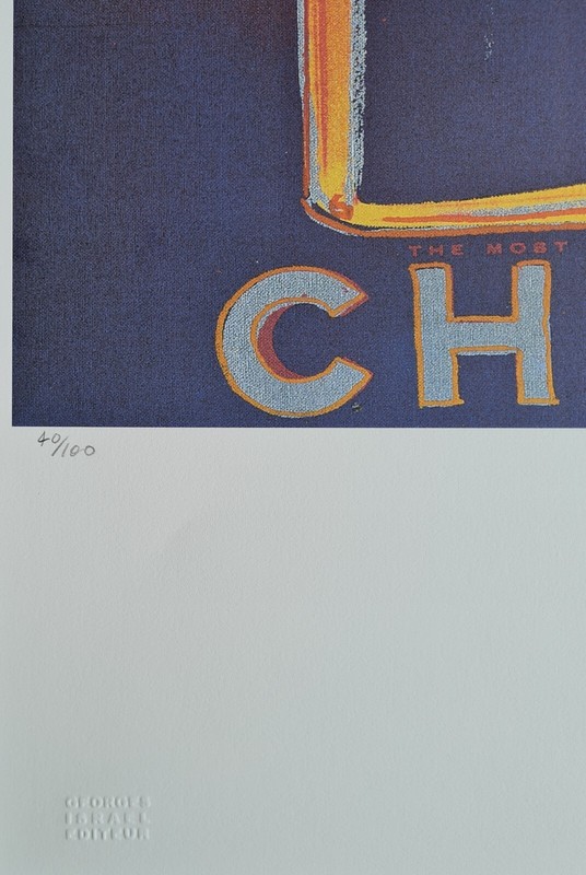 Andy Warhol * Chanel No. 5 * 57 x 38 cm * signed lithograph * limited # 40/100 gallery