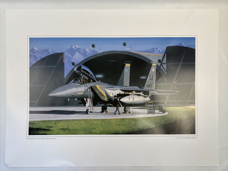 DESTINATION-NO FLY ZONE By Michael Goettner 17”x23” 2001 Lithograph