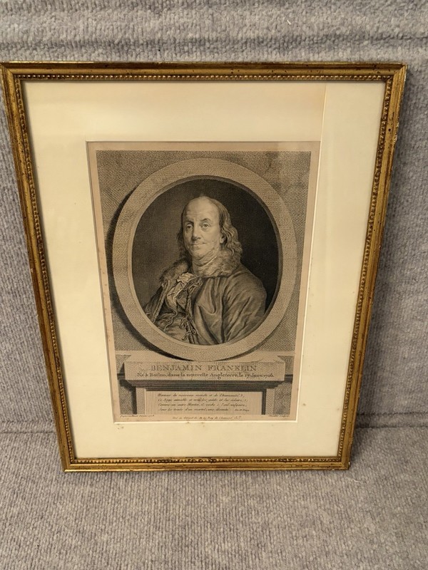 BENJAMIN FRANKLIN NE A BOSTON DANS LA NOUVELLE ANGLETERRE, JOSEPH DUPLASSIS 1778