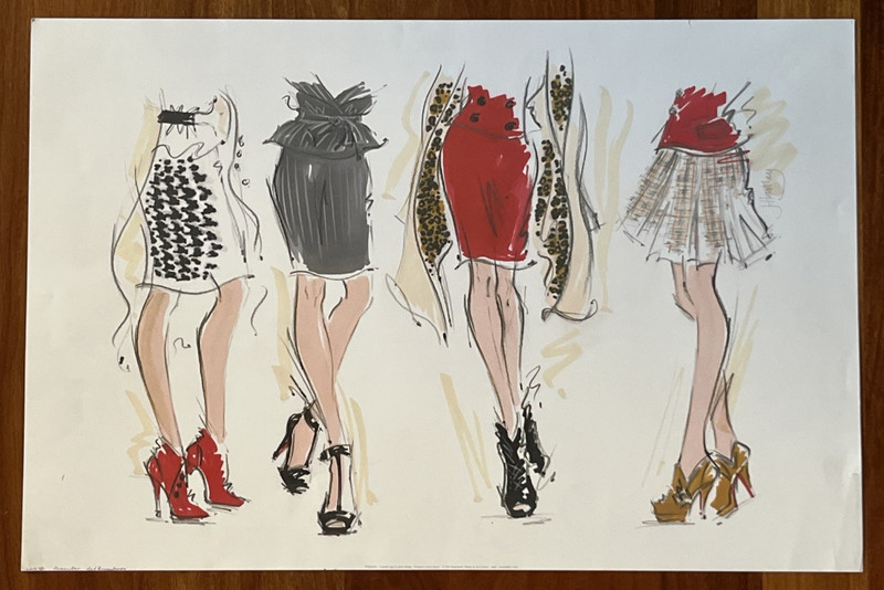 Jane Hartley Catwalk Legs Art Print 24″ x 16″