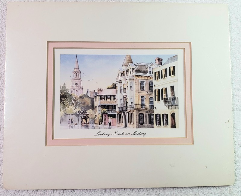 Lot of 5 Emerson Prints Dock Street Theatre Number 2 Meeting St Looking North gallery