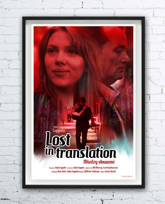 LOST IN TRANSLATION – polish poster print Bill Murray Scarlett Johansson