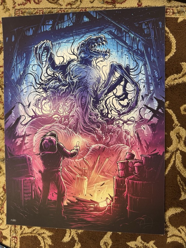 The Thing Dan Mumford 18×24 Signed Numbered 28/50 Mondo