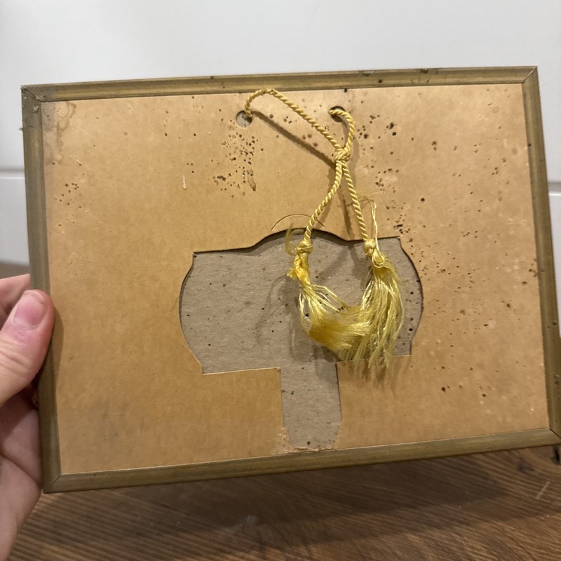 vintage reverse-painted silhouette advertising piece, from the mid-20th century gallery
