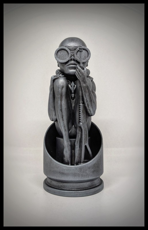 Inspired by Giger Birth Machine Bullet Baby 3D Resin Figure – 8.07 in (20.5 cm)