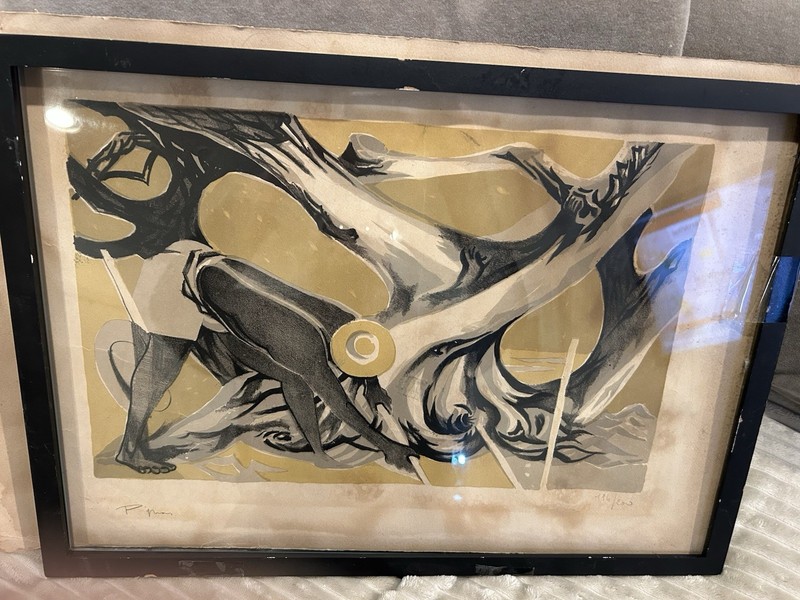 Abstract Print Signed & Numbered Artist Unknown