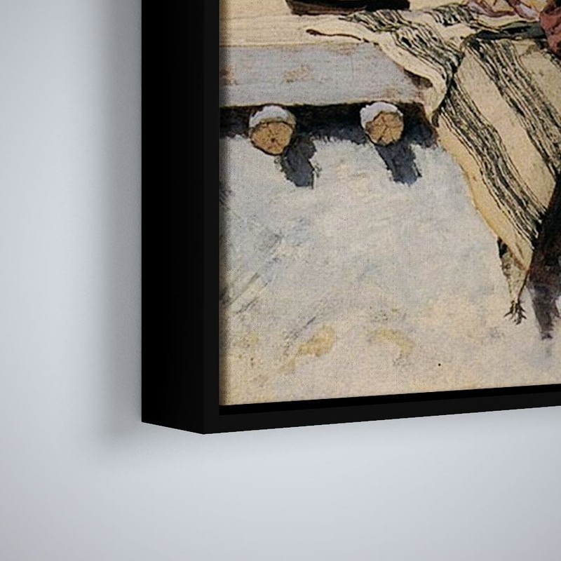 Henry F Farny - An Indian Painting Pots - Art Print on Paper or Canvas gallery