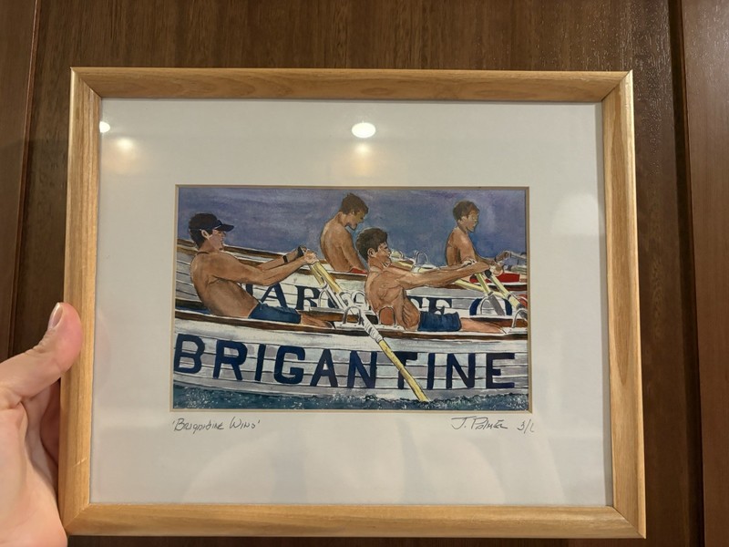 “Brigantine Wins” By J Palmer 3/6 Framed Artwork New Jersey Beach Lifeguards
