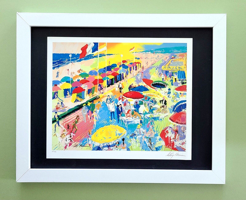 LeRoy Neiman " Cote Azur " Signed Pop Art Mounted and Framed in New 11x14