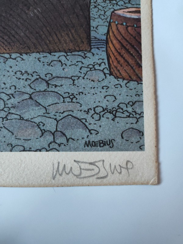 JEAN GIRAUD MOEBIUS SIGNED SERIGRAPH LIMITED 2K 1991 PLANET OF ALIEN VEGETABLES gallery