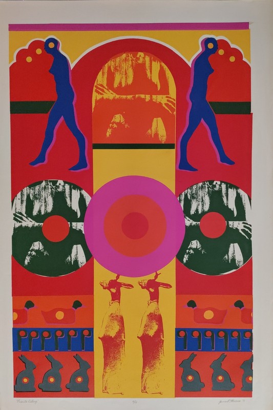 1971 Silkscreen Print PRIOR TO KILLING 36×24″ Rare 15/19 Vintage 70s Pop Art