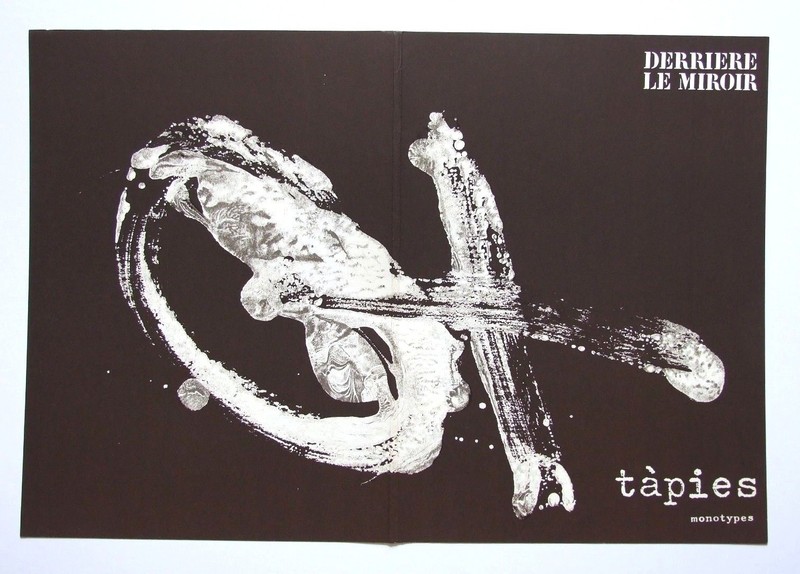 ANTONI TAPIES original lithograph 22 x 15” 1974 Derrière Le Miroir DLM 21001