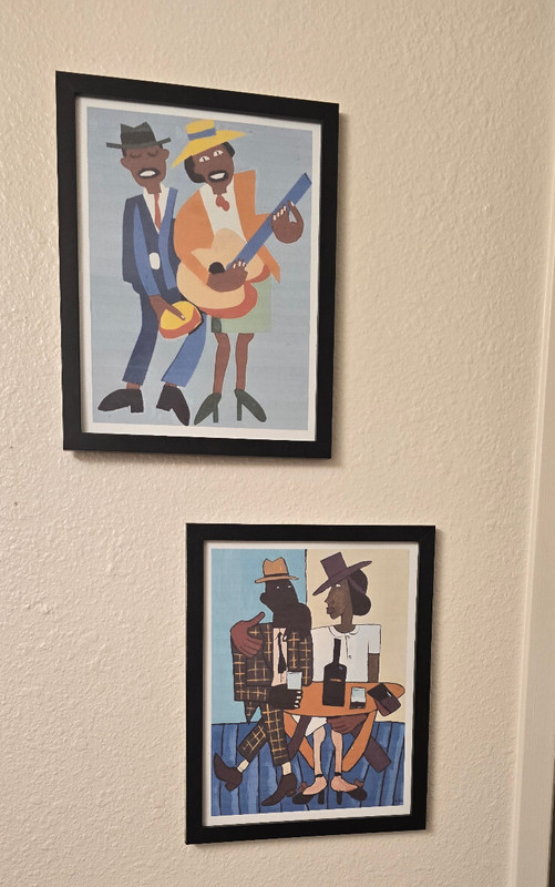 Blind Singer And Cafe By William Johnson Folk Art Framed Art Prints