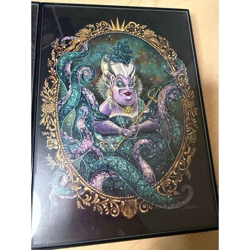 Disney WonderGround Gallery Postcard Set John Coulter Queen of Hearts and Ursula gallery