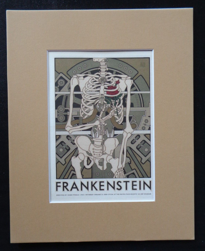 Frankenstein David Lance Goines Pacific Film Archive Art Print 8×10