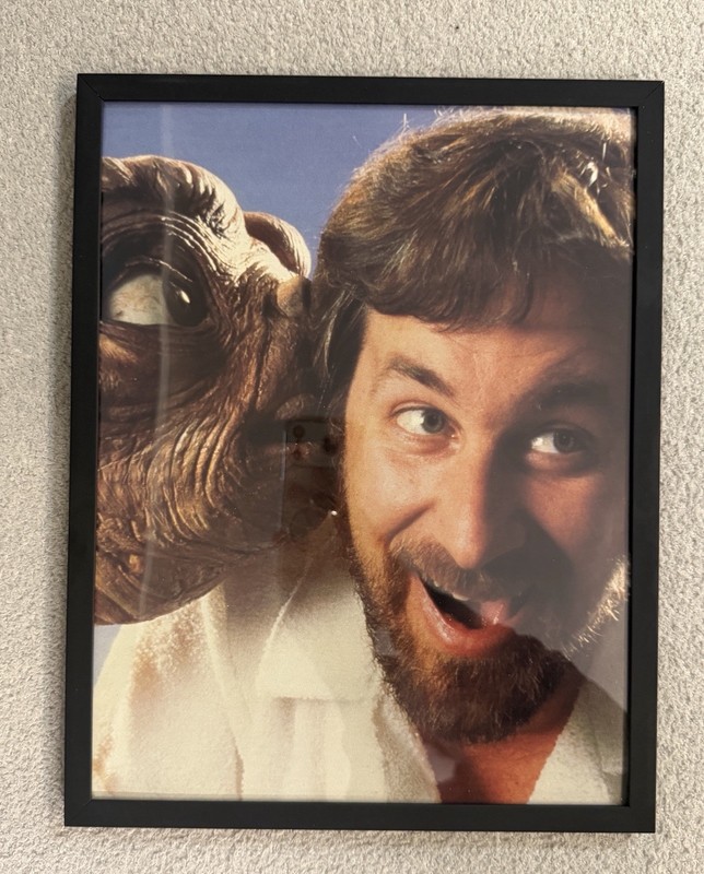 Vintage E.T. Steven Spielberg Framed Original Magazine Print Movie Photo Art
