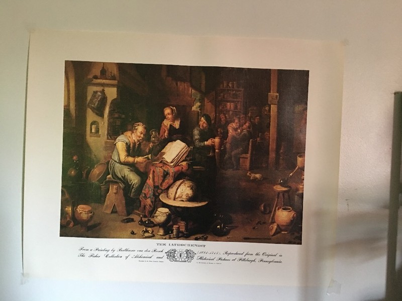 The Latrochemist By Van Den Bossche 1681-1715 Print 19 X 24 Inch