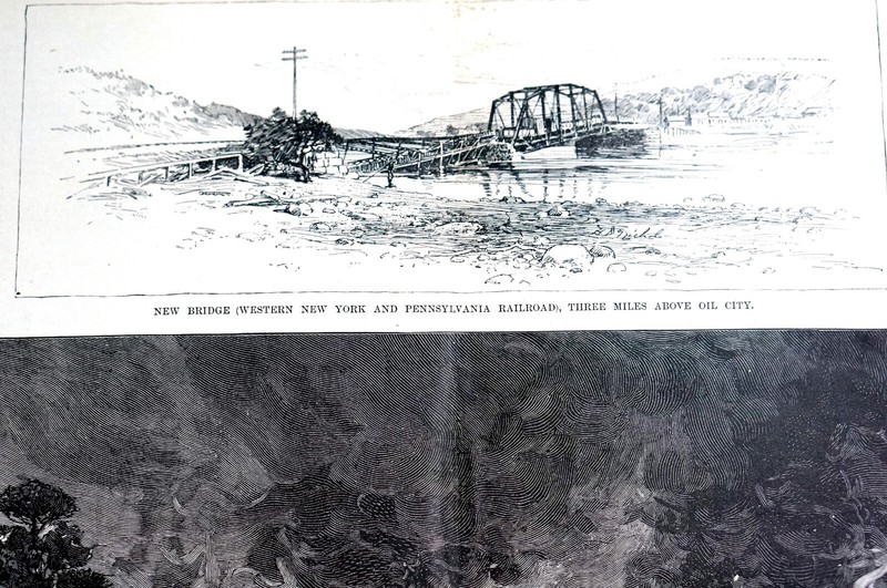 Oil Creek Valley Disaster 1892 SENECA STREET FOOD FIRE Harper's Weekly Print gallery