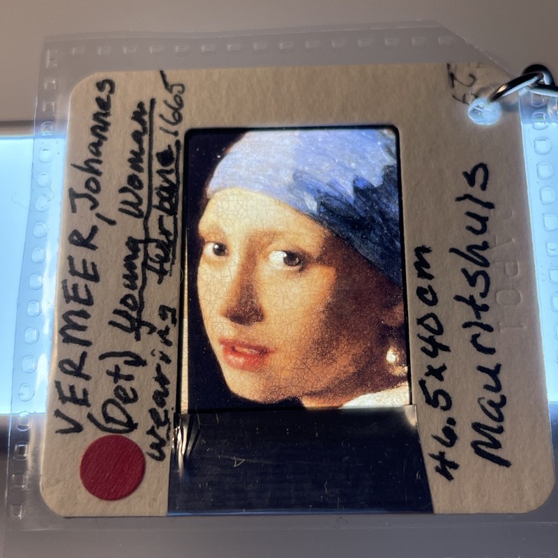 Johannes Vermeer 35mm Slide Art Keychain 82
