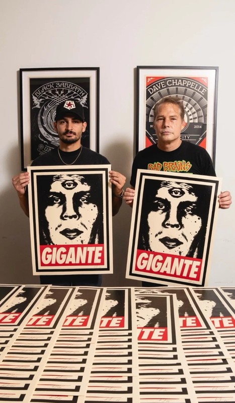 Obey Giant Gigante Isaac Pelayo Shepard Fairey Signed Print /300 Andre the Giant