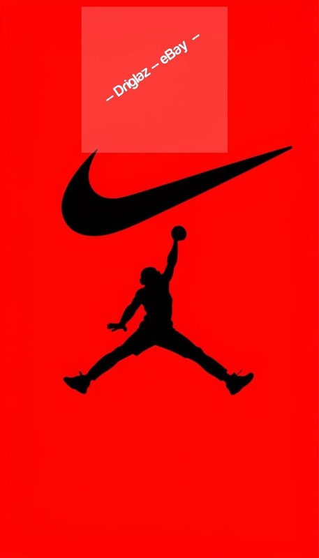 Nike Swoosh Logo & Michael Jordan Jumpman Digital ART Image Phone Background