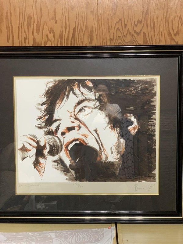 Ronnie Wood «Mick (Voodoo)» Screen Print Signed Framed AP30 – Rolling Stones Art