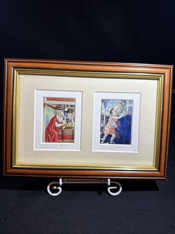 Global Miniatures Framed Prints St Jerome In His Study And Madonna Of The Loggia