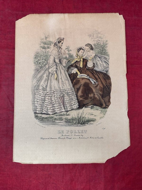Le Follet VTG Paris Fashion Print #2376 by Toudouze St Martin Boulevard