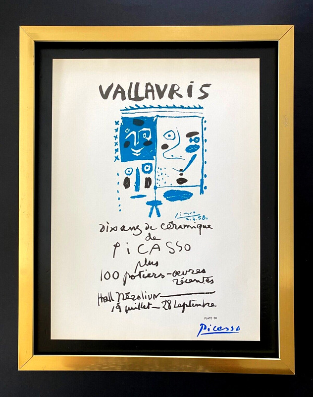 🔥PABLO PICASSO | Vintage 1964 Signed Offset Lithograph | Ltd. Ed | Framed