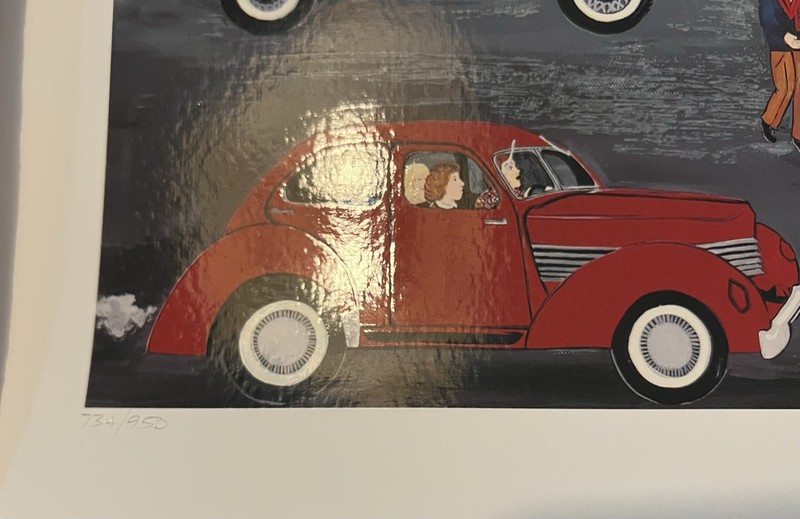 Deneille Moes FRIDAY NIGHT PICTURE SHOW Seriolithograph Hand Signed Numbered gallery