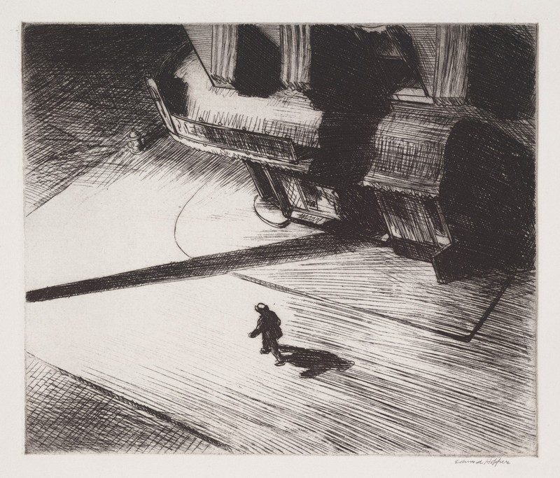 Edward Hopper: Night Shadows 22x30 Archival Quality Fine Art Print