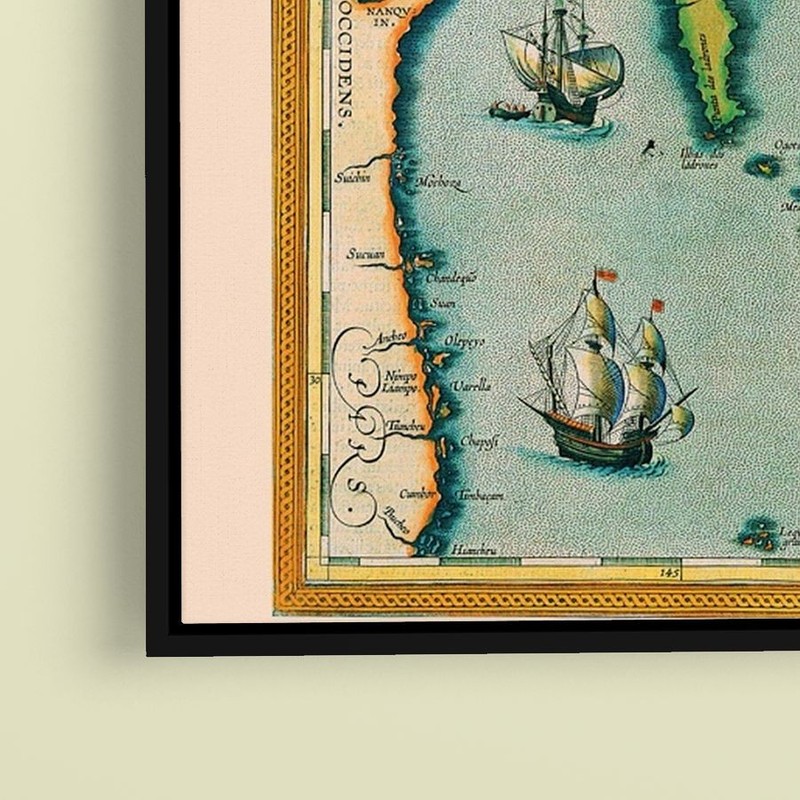 Abraham Ortelius - Description of the Japanese Islands - Paper or Canvas gallery