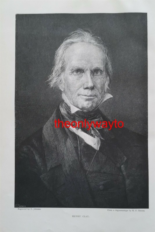 Henry Clay, American Statesman, Book Illustration (Print), 1886/7