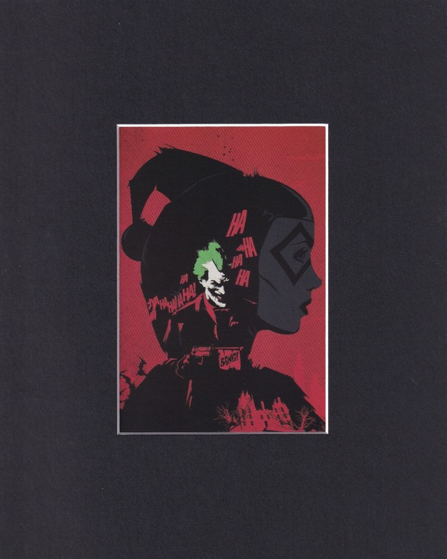 8X10″ Matted Art Print DC Comic Book Batman: Harley Quinn, Joker