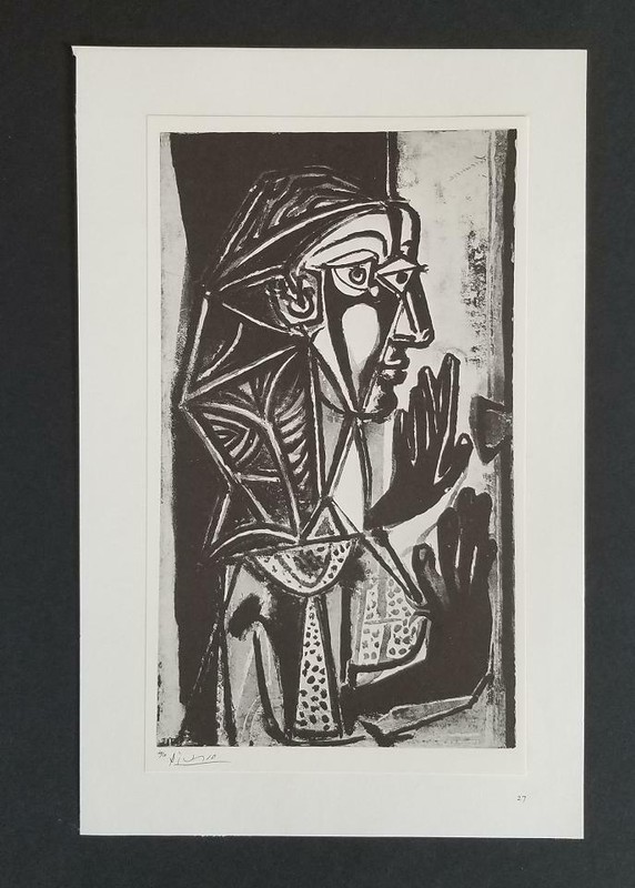 Pablo Picasso Women at the Window Mounted Lithograph 1973 Platesigned