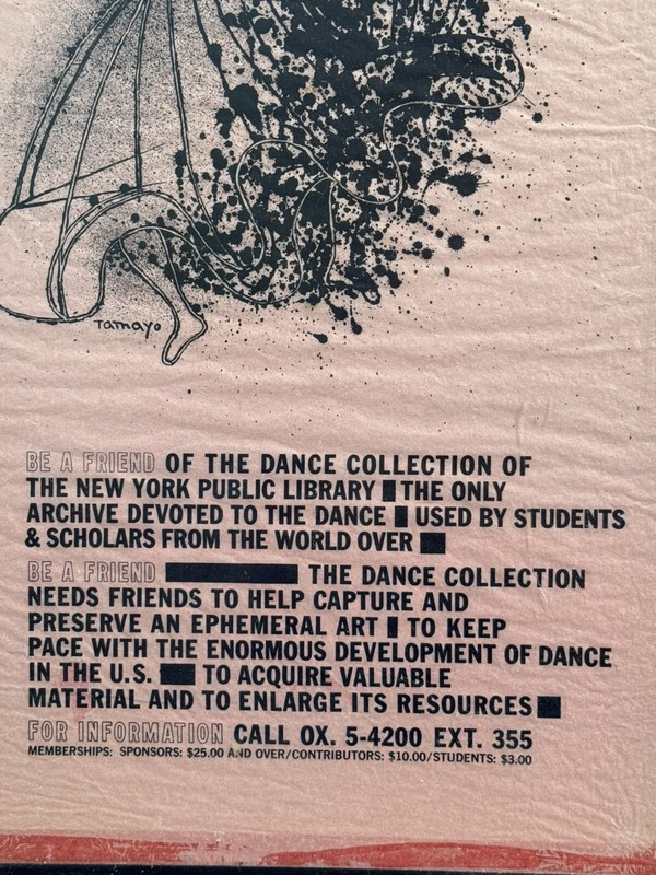 Rufino Tamayo "Dancing Figures" Poster New York Public Library Dance Collection gallery