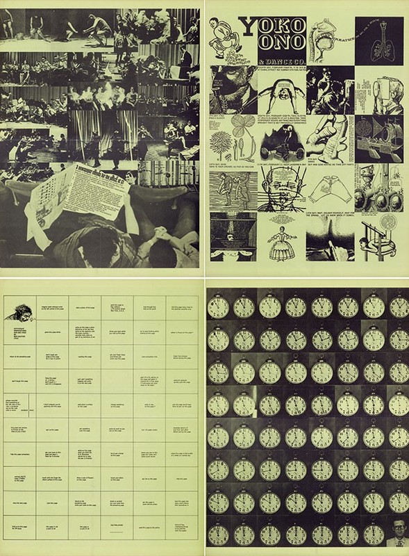 Rare 1966 Fluxus Offset Print Avant Garde Art Ephemera 4 Pages