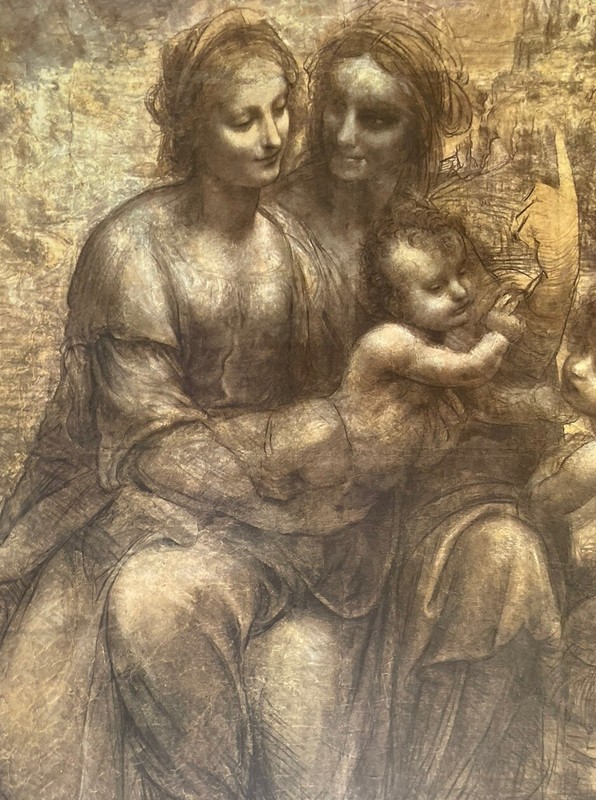 New York Graphic Society 1965 Leonardo Da Vinci 36+25’ Lithography Virgin Child gallery