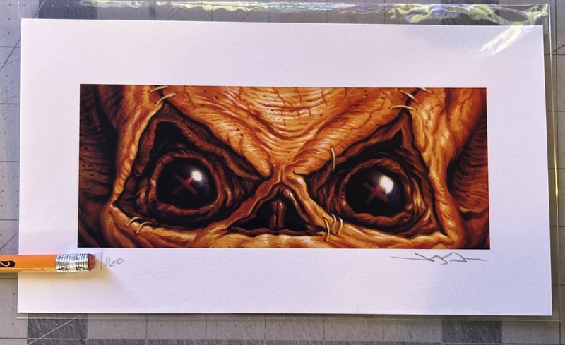 Jason Edmiston Art Print Eyes Sam Trick R Treat Without A Face Print EWAF /160