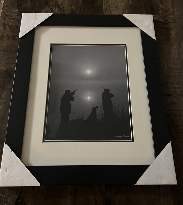 A. Aubrey Bodine Framed Print Photograph 1950 Duck Hunters Black/White