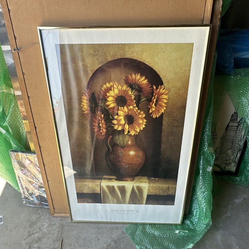 Loran Speck Floral Impressionism Print, Matted & Framed Portrait Wall Art