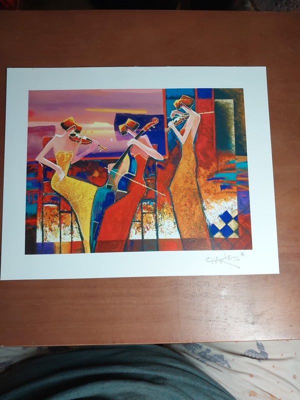 Charles Lee Seriolithograph Park West Gallery «Andante» Signed COA 7″ X 9 3/8″