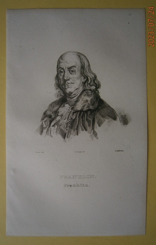 1837 print BENJAMIN FRANKLIN, #54