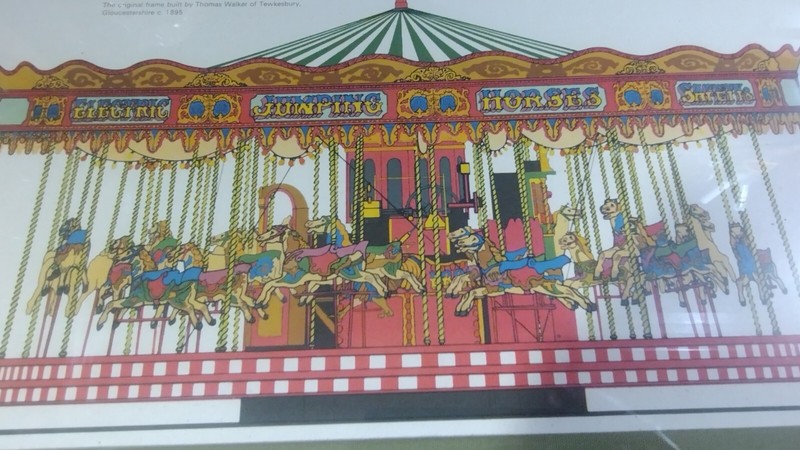Mr. Billy Ashley's Three-abreast "Galloping Horses" Framed Letterpass Picture! gallery